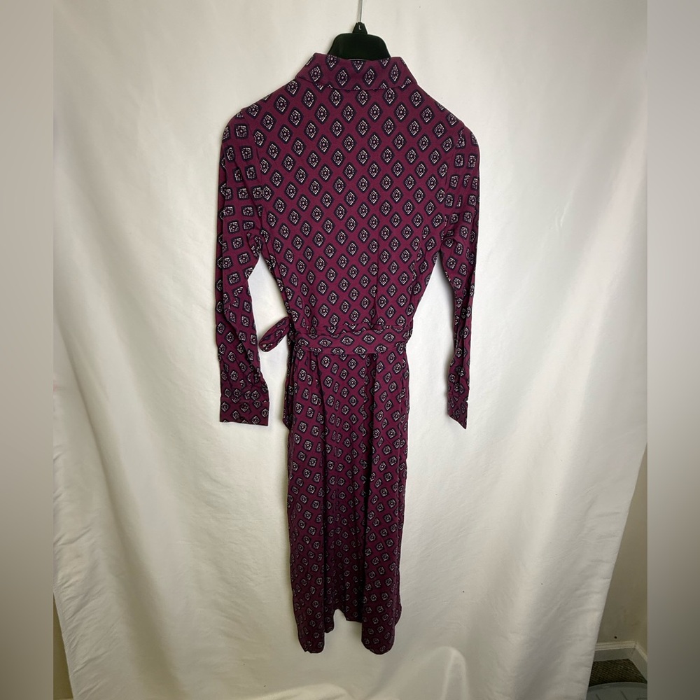 Joules Theodora Burgundy Red Jersey Shirt Dress NWT US sz 8 - Picture 3 of 4